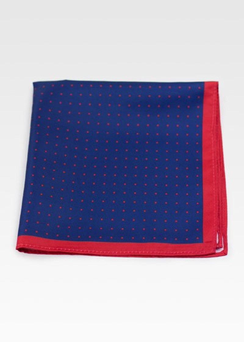 Panno ornamentale Classic Dot Design Blu notte