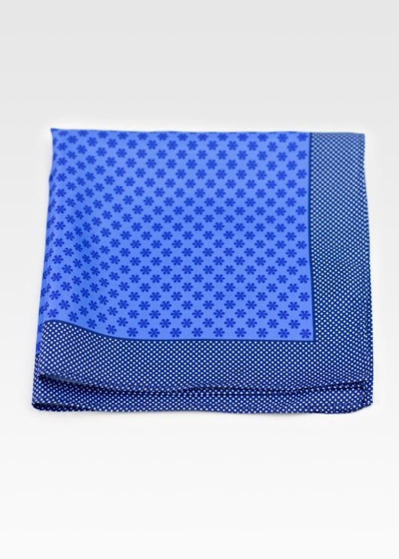 Elegante pochette da taschino a motivi floreali