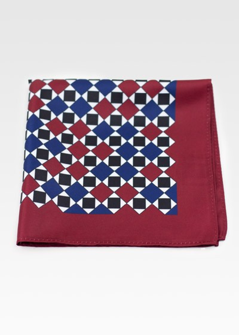 Sciarpa Cavalier stile retrò bianco blu scuro