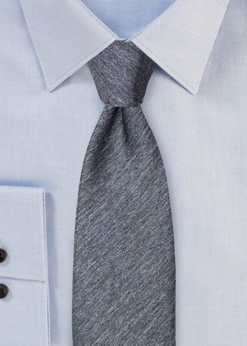 Cravatta business tinta unita struttura screziata
