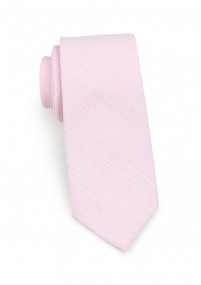 Cravatta business in cotone rosa...