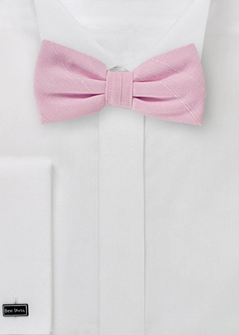 Papillon a quadri linea screziata rosa