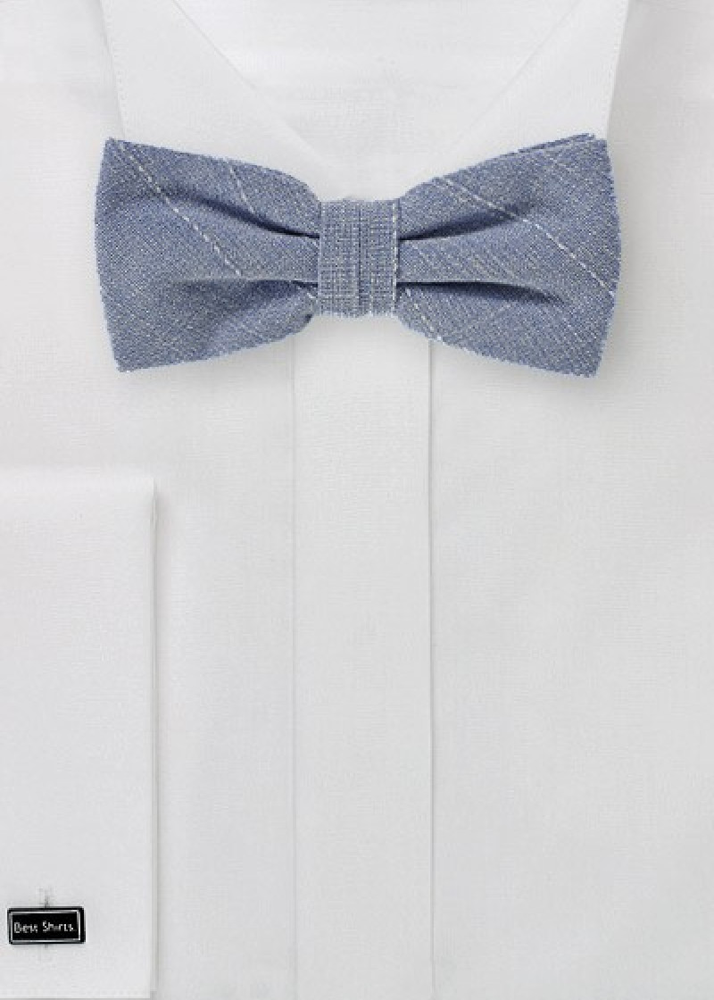 Papillon Speckled Line Check Blu acciaio