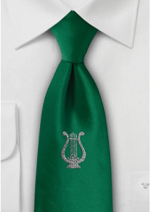 Cravatta business Lyra verde pino