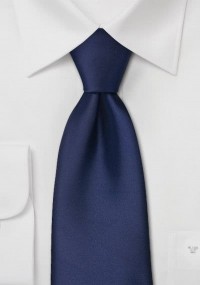 Cravatta clip blu marino