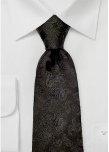 Cravatta con motivo Paisley Tea Nero