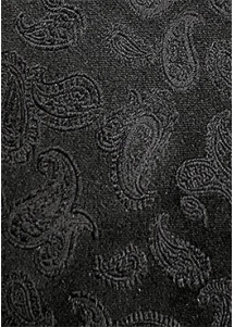 Krawatte Paisley-Muster tintenschwarz