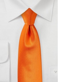 Cravatta da uomo strutturata in arancione