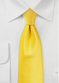 Cravatta business strutturata uni giallo