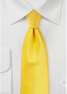 Cravatta business strutturata uni giallo