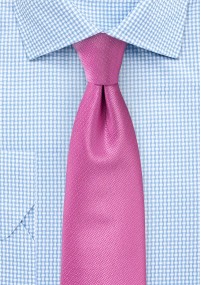 Cravatta struttura uni rosa