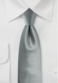 Cravatta struttura uni grigio chiaro