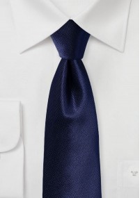 Cravatta strutturata uni blu navy