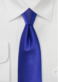 Cravatta da uomo Struttura uni blu royal