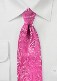 Cravatta dignitosa rosa paisley