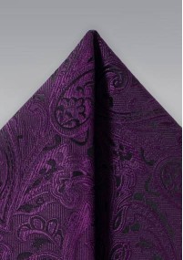 Ziertuch verspieltes Paisley-Motiv violett