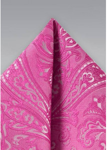 Ziertuch lebensfrohes Paisley-Motiv dunkelrosa