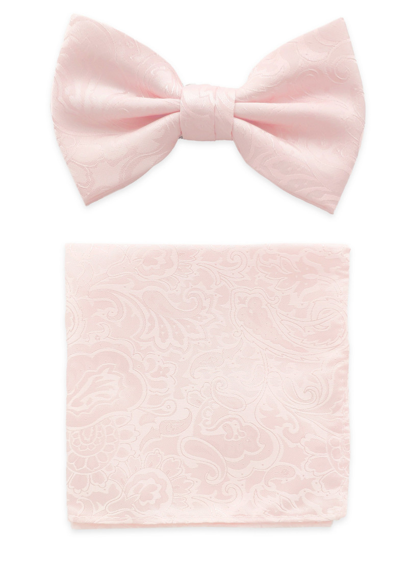 Papillon e sciarpa Cavalier in rosa blush