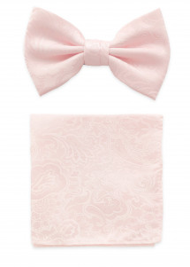 Papillon e sciarpa Cavalier in rosa blush
