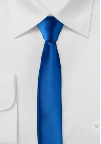 Cravatta extra stretta blu reale
