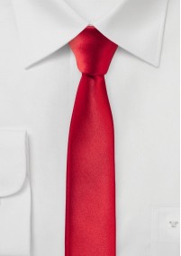 Cravatta business extra slim rossa