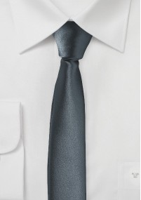 Cravatta extra stretta sagomata antracite