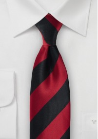 Cravatta asfalto nero rosso a strisce