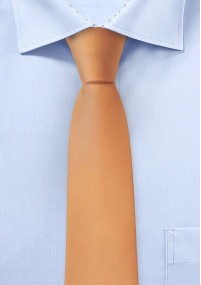 Cravatta strutturata in arancione chiaro