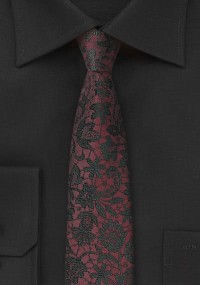 XXL-Krawatte Mosaik-Design weinrot