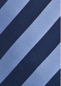 Gummizug-Krawatte blau hellblau Streifenmuster