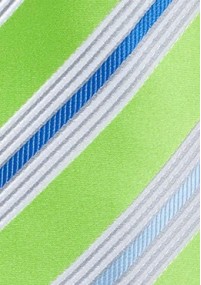 Gummizug-Krawatte Multi-Linien giftgrün