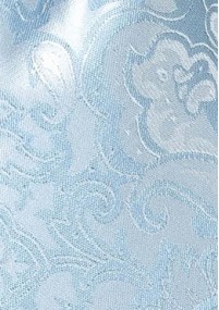 Markante Krawatte schmal   im Paisley-Look hellblau