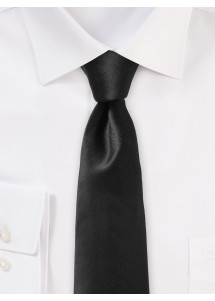 Seiden-Krawatte eleganter Lüster tintenschwarz