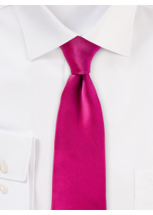 Cravatta da uomo in seta rosa scuro dalla...