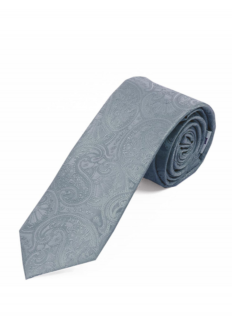 Cravatta alla moda Paisley grigio