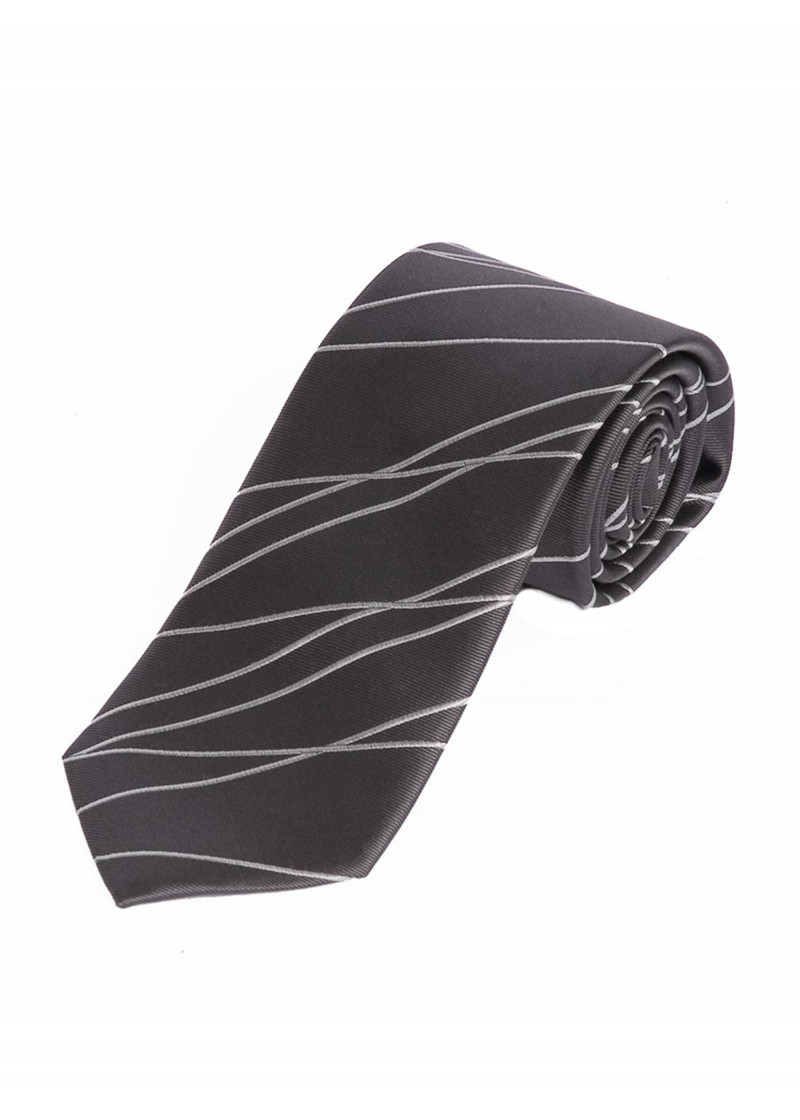 Optimum Cravatta da uomo modello Wave Antracite