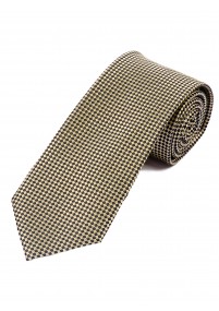 Krawatte schmal Struktur-Dekor tiefschwarz goldgelb