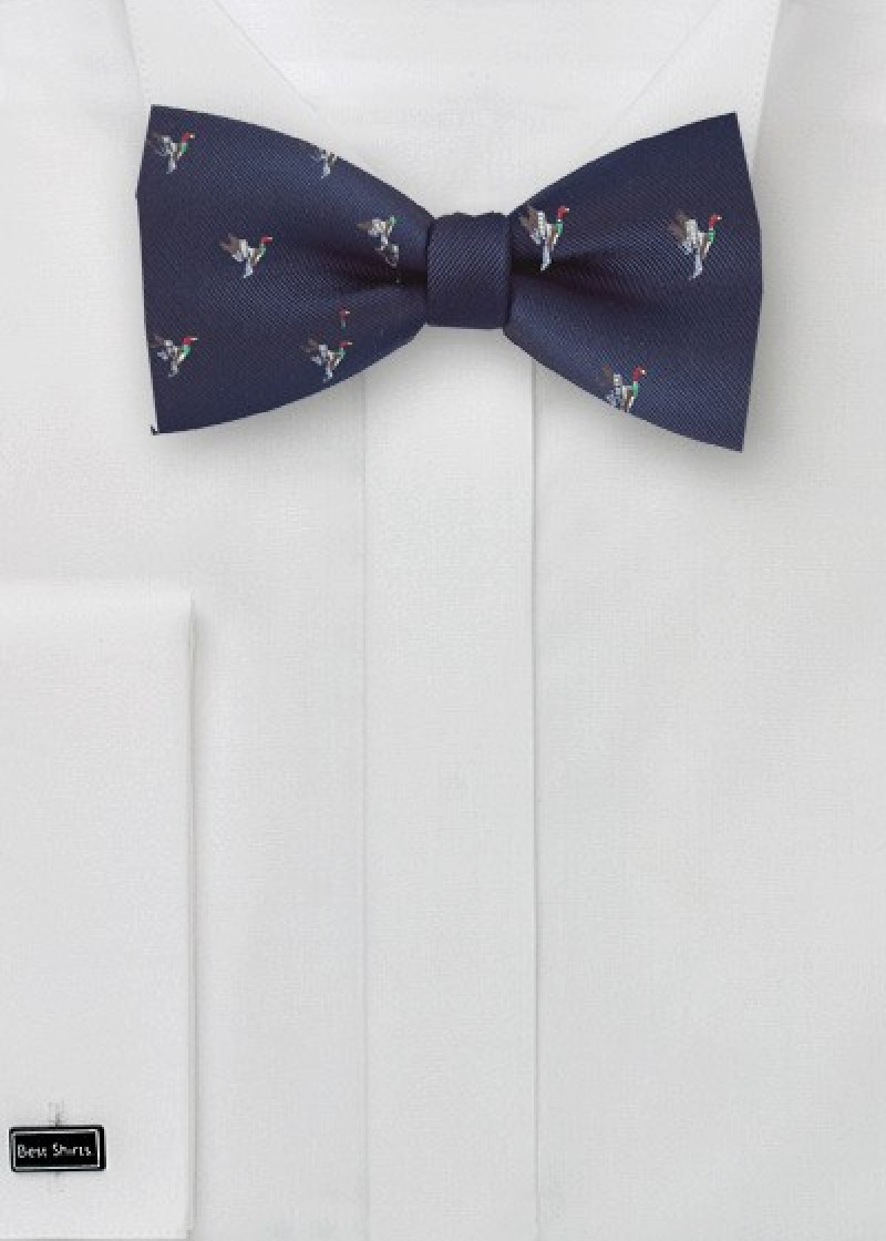 Papillon autocollante blu notte motivo anatra