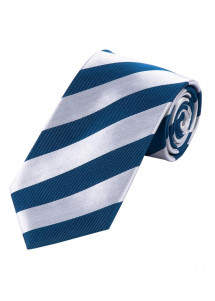 Cravatta business a righe blu opaco bianco...