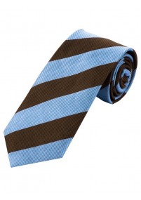Cravatta da uomo a righe blu chiaro e...