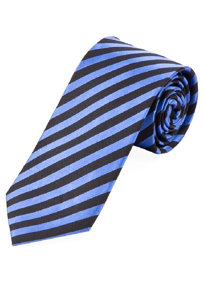 Cravatta a righe blu e nero