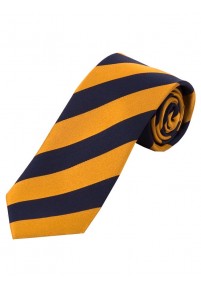 Cravatta stretta a righe rame blu navy