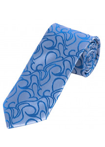 Cravatta business con motivo a onde blu...