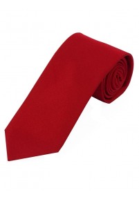 Cravatta in raso di seta tinta unita rosso