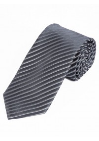 Cravatta a righe sottili grigio...