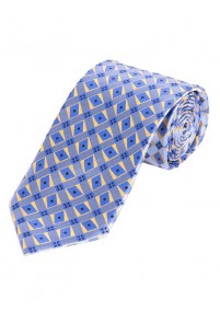 Cravatta ornamenti quadrati blu cielo