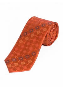 Cravatta da uomo Ornamenti quadrati arancioni