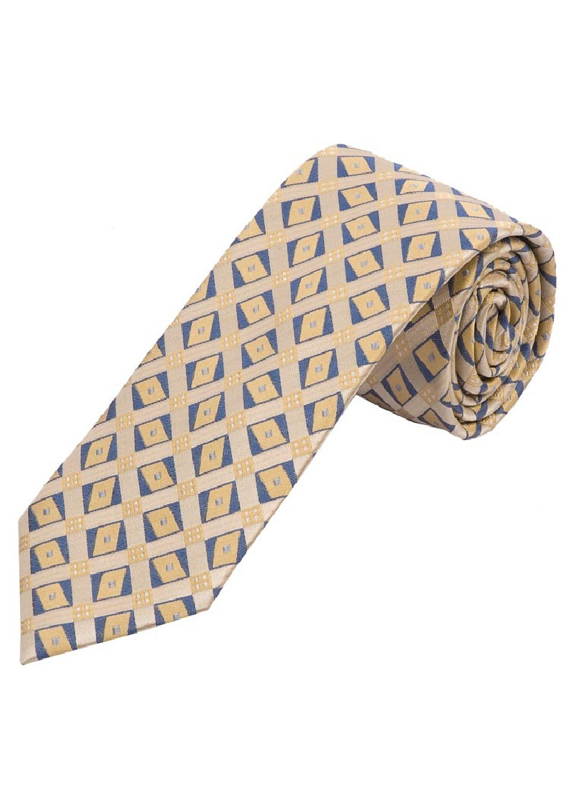 Cravatte ornamentali quadrate color crema