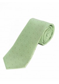 Cravatta a pois verde chiaro