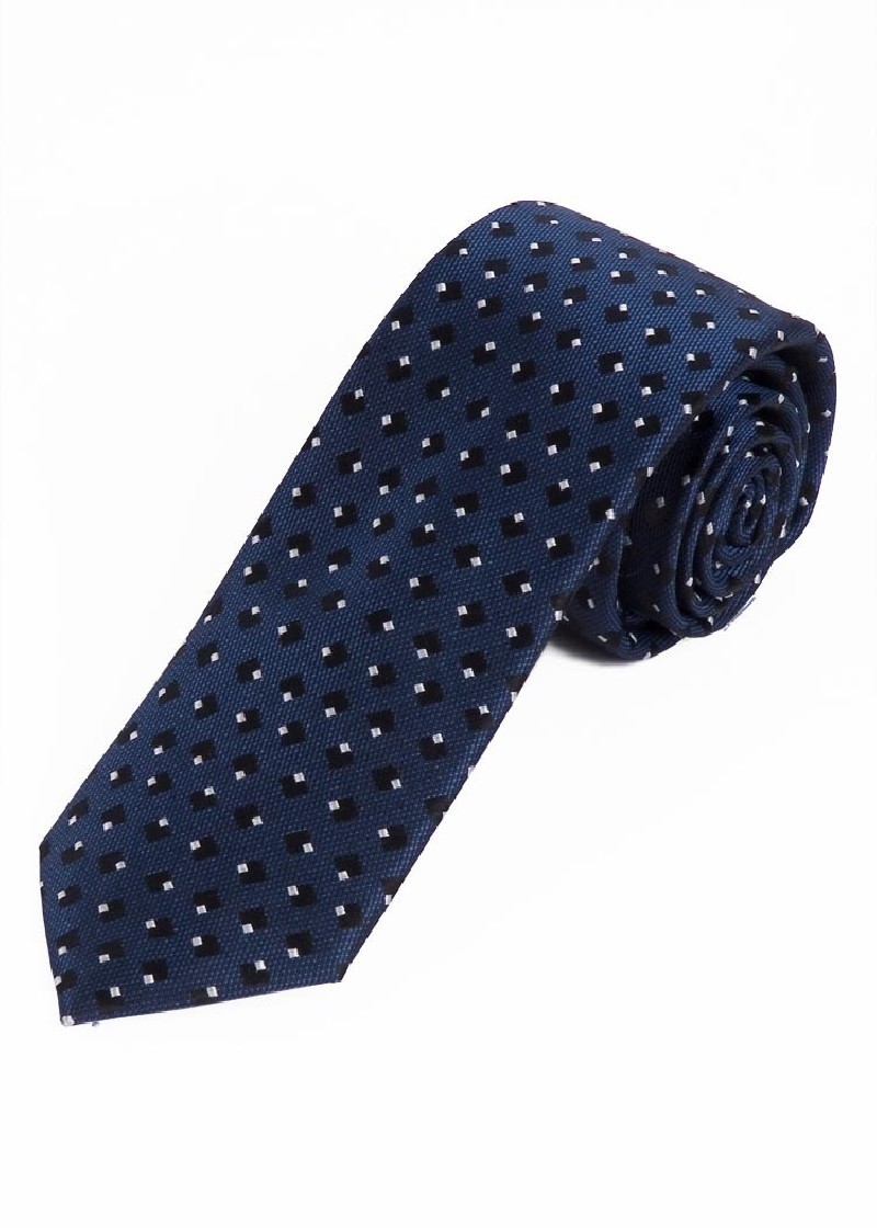 Cravatta a pois blu notte